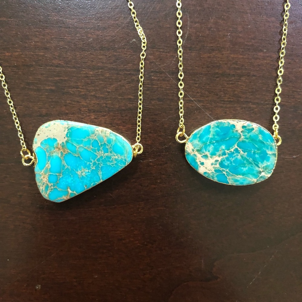 ❗️LAST❗️Raw Jasper 18k Gold Pendant - Picture 4 of 4